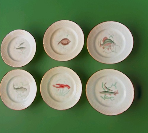 Lot assiettes poisson - lot, 6