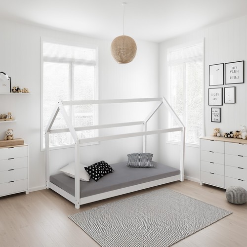 Lit cabane enfant 90x200 - , bois