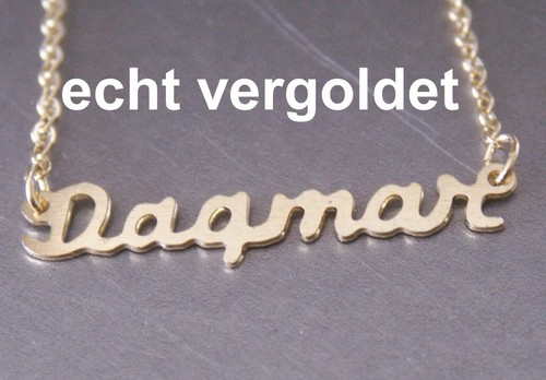 Collier prénom dagmar or - prénom,