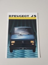 Catalogue  Peugeot J5 Annee Modele 1986 France