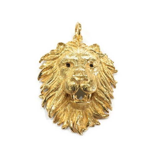 Pendentif tête lion en - pendentif,