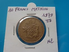 10 FRANCS MATHIEU 1979 ttb  (
