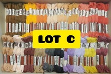 LOT DE 60 ECHEVETTES COTON RETORS A BRODER N°4 DMC  NEUVES 10 metres lot C