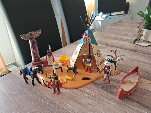 Playmobil campement indiens - campement,