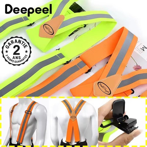 Bretelles homme jaune fluo - jaune,