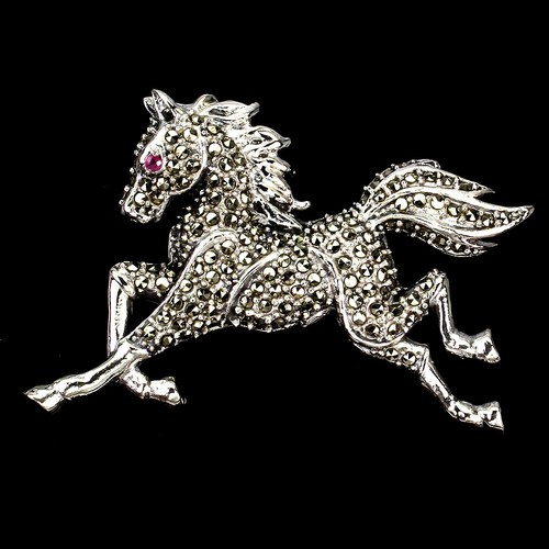 925 argent sterling broche - argent,