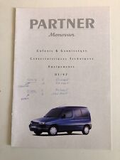 C25- Catalogue BROCHURE publicitaire voiture partner monovan