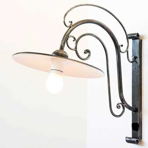 Lampe murale fer forgé - murale, en