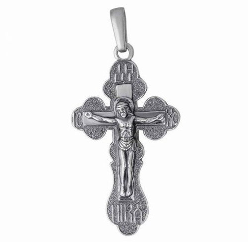 Croix russe orthodoxe argent