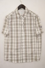 Hommes Mountain Hardwear Décontracté Chemise Court Manches Beige Nylon Taille M
