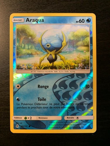 Carte pokémon reverse araqua - reverse,