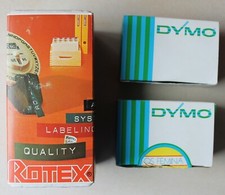 appareil à marquer ROTEX 380 à ruban + 2 boites DYMO Embossing Tape 9 mm