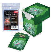 Deck Box Pokémon illustration Bulbizarre Ultra-Pro + 100 Sleeves transparentes