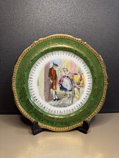 Paire assiettes Fragonard