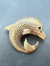 Ancienne Broche En Plaquer Or