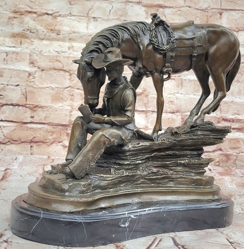 Old ouest cowboy avec cheval - ouest,