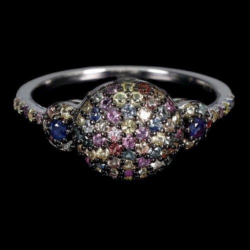925 bague argent saphir - 925,