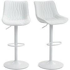 HOMCOM Lot de 2 tabourets de