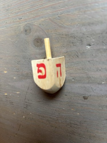 Ancienne toupie dreidel - dreidel, en