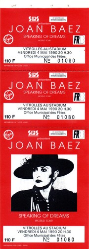 Joan baez billet concert - baez,