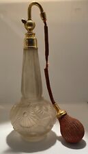 Grand vaporisateur à parfum en verre satiné Art Déco