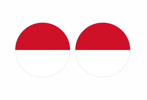 Autocollant sticker rond - 2x,