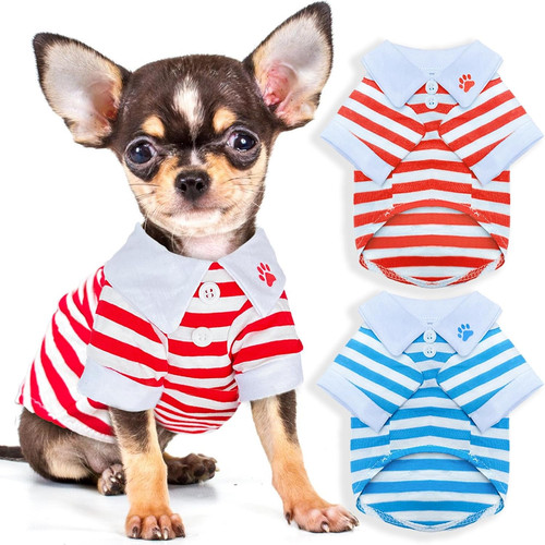 Pieces stripe dog shirt - pieces, t-shirt