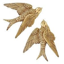  2 Pcs Déco Mural Hirondelle
