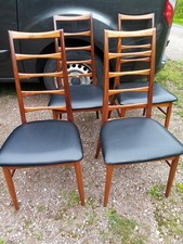4 Chaises Scandinaves NIELS Koefoed Teck No Moller 1960