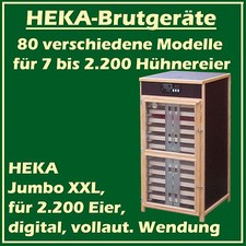 HEKA Jumbo XXL - Fully-Automatic Egg-Incubator pour 2200 Oeufs - " Made IN