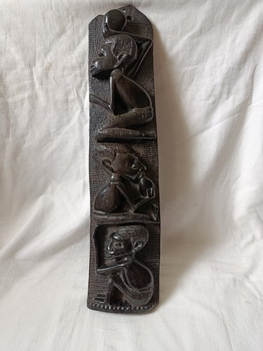 Panneau mural bois - en, sculpté