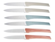 KIA6.AS - COFFRET 6 COUTEAUX TABLE FLORINOX KIANA MANCHES MIXTE