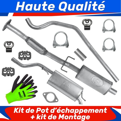 Kit pot échappement - kit, pour