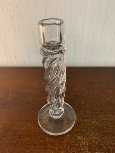 Bougeoir torsadé cristal - bougeoir,