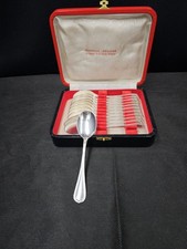 CHRISTOFLE RUBANS Cuillères À Glace×12 métal argenté 