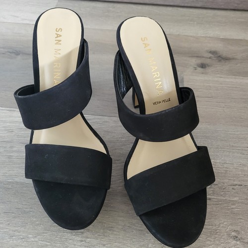 San marina mules cuir velour - san,