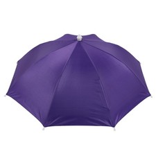 Chapeau Parapluie Parapluie Parasol Chapeau Pour La Pêche Camping 8 Côté Violet