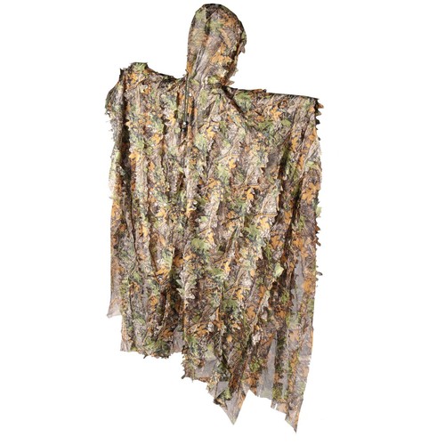 Cape feuille camo poncho - en,