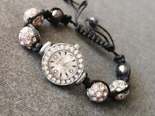 Montre Femme Fantaisie Strass Bracelet Boule Quartz Watch Testée vendu avec pile