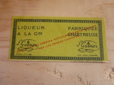 étiquette chartreuse verte 1951 1959 Tarragone 37.5cl liqueur label Tarragona