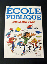 Franquin Affiche école publique 1982 TBE