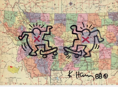 Keith haring skate board - keith,