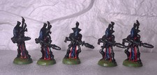 Set of 5 Wraithguard Eldar Aeldari Metal Hand Painted OOP Warhammer 40000 40K