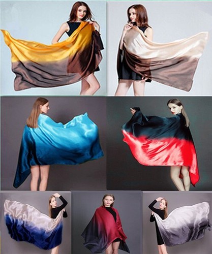 Foulard soie dégradé - en,