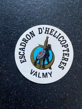 Ancien Stickers autocollant militaire Armée de L'air Escadron D'hélicoptères
