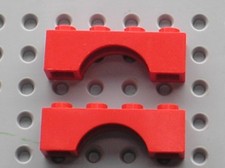 2 x Arche LEGO Red arch ref