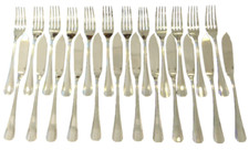 CHRISTOFLE BOREAL Fish Set for 12 people fish Service Couverts  à poisson 24pcs