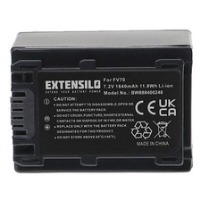 Batterie pour Sony HDR-XR350V HDR-XR500E HDR-XR350VE HDR-XR500V 1640mAh 7,2V