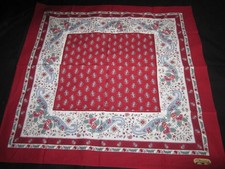 Ancien foulard provençal en coton