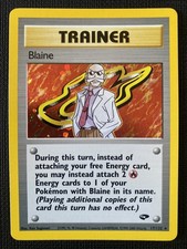 BLAINE - 17/132 - Gym Challenge - Holo - Pokemon Card - EXC/NEAR MINT